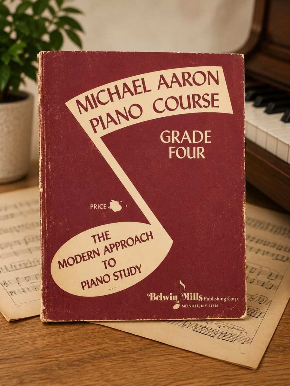 Vintage Michael Aaron Piano Course Grade 4 Method Book Belwin-Mills